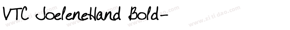 VTC JoeleneHand Bold字体转换